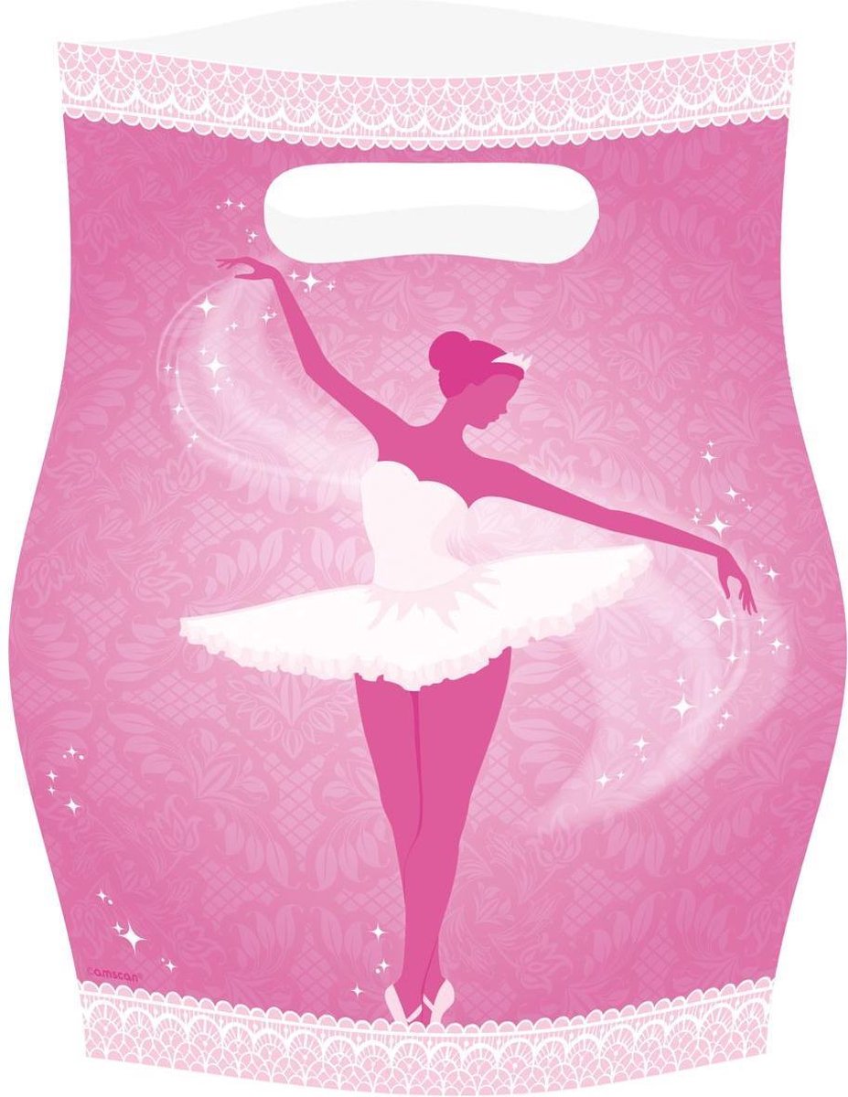Uitdeelzakjes Ballerina 8 stuks