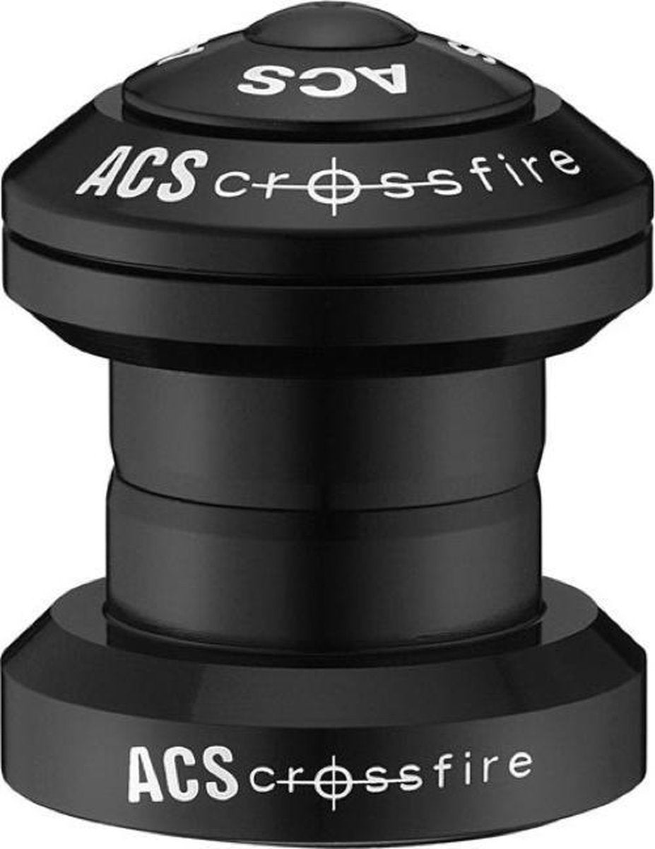 Acs Balhoofdstel Bmx 1 Inch Crossfire Zwart