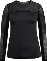 Rohnisch Miko Long Sleeve Dames Sportshirt - Black - Maat XS