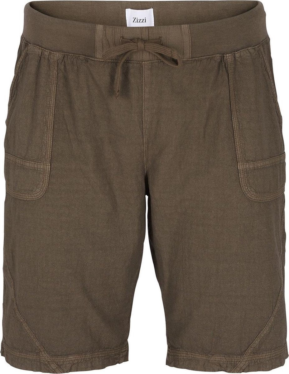 Broek kort Zizzi crincle katoen