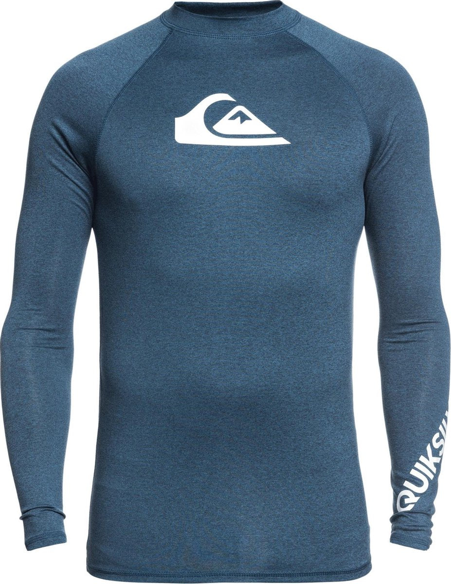 Quicksilver - UV-zwemshirt voor heren - Longsleeve - All Time - Grijsblauw - maat S
