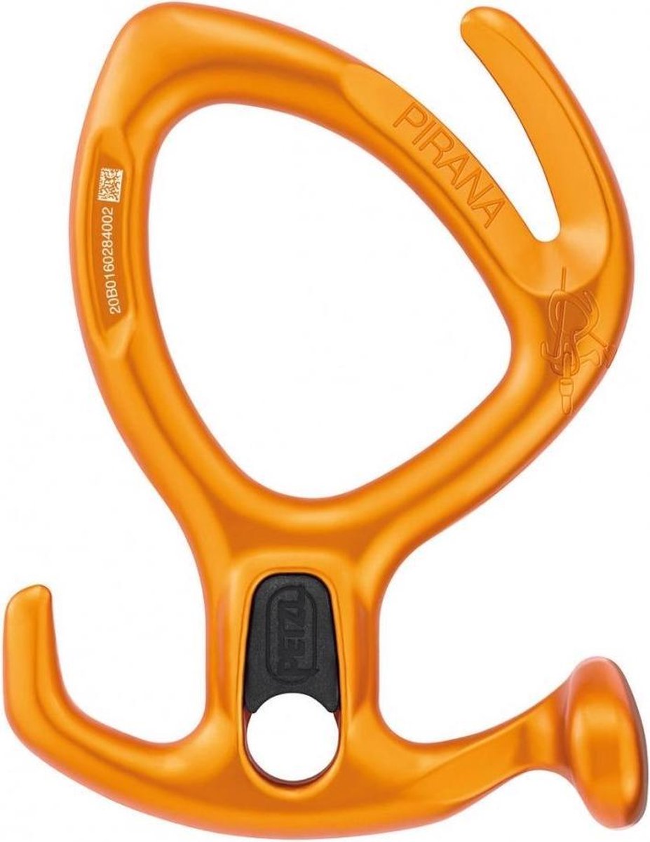 Petzl Pirana licht en compact afdaalapparaat Oranje