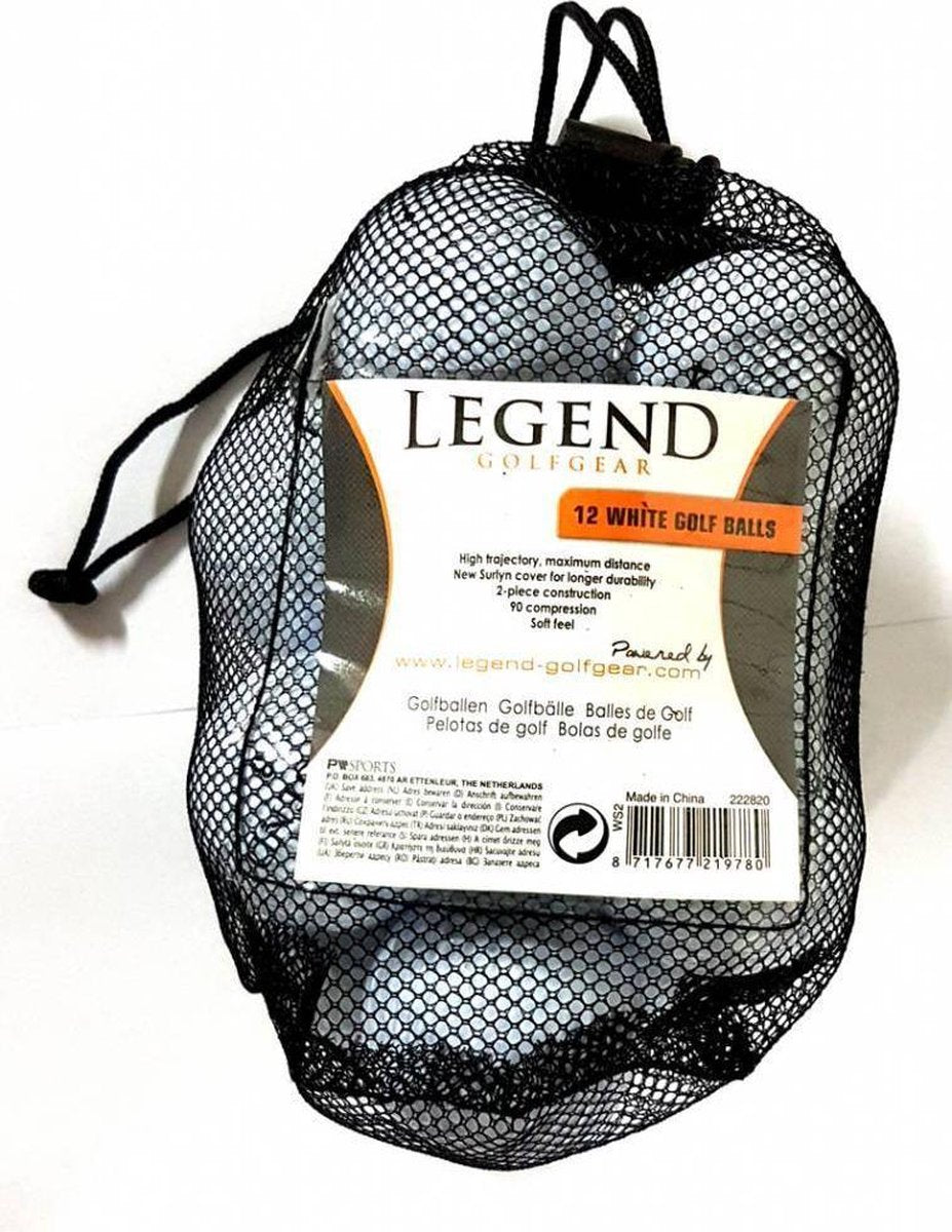 Legend Distance Golfballen - Dozijn / 12 stuks - Wit