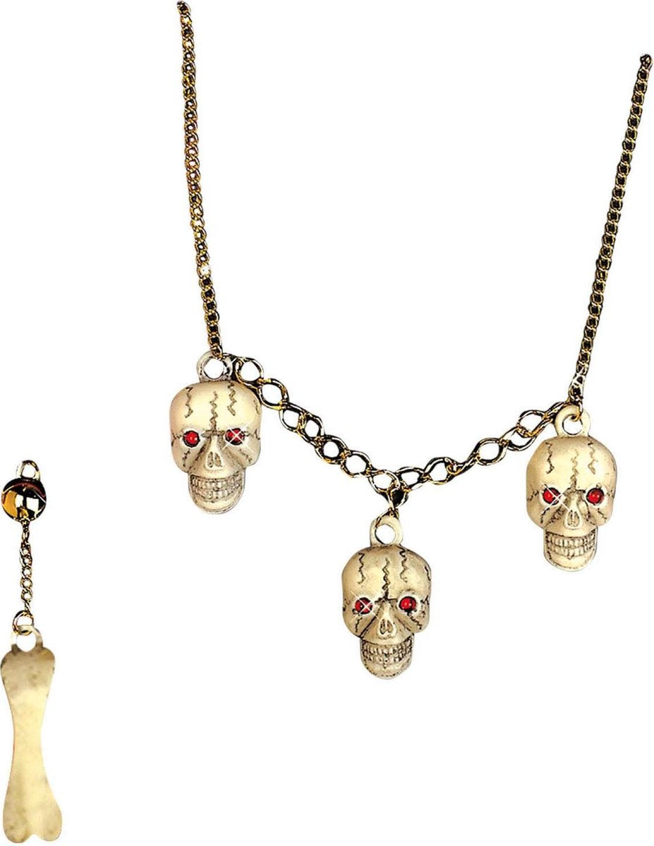 Juwelen set brein voor volwassenen Halloween accessoire - Verkleedattribuut