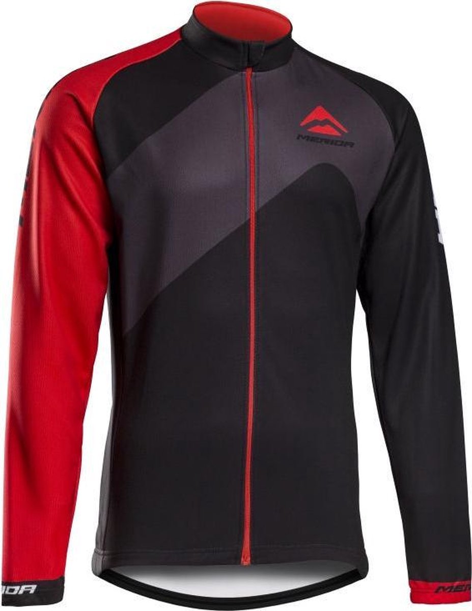 Merida Fietsshirt Lang zwart/rood XL