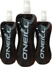 O'Neil - Drinkfles - Wintersport - Waterzak - Karabijnhaak - Indoor Festivalwaterzak - Festival - Opvouwbaar - 3 Stuks