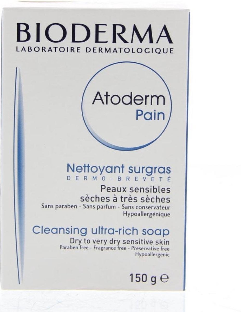 BIODERMA ATODERM PAIN NETTOYANT SURGAS ZEEP DROGE/ZEER DROGE/GEVOELIGE HUID 150GR