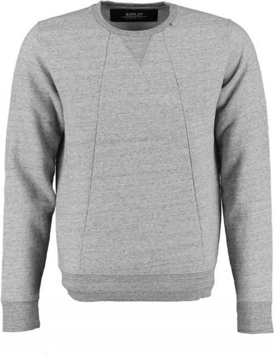 Replay stevige zachte grijze sweater - Maat S