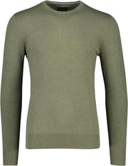 Cavallaro Napoli - Heren Trui - Tomasso R-Neck - Tomasso R-neck Pullover - Groen - Maat L
