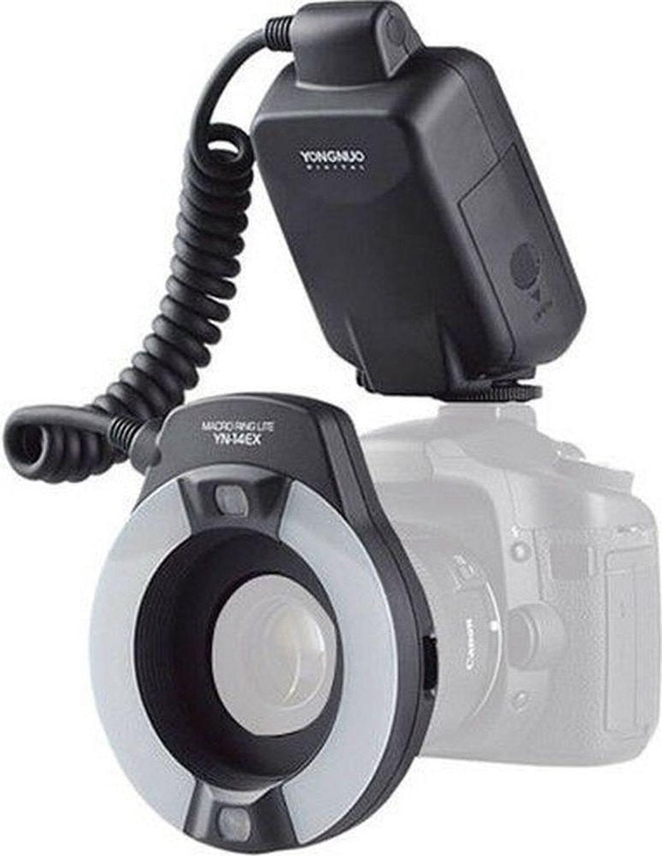 Yongnuo YN-14EX macro TTL-ringflitser voor Canon EOS E-TTL(II)