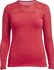 Röhnisch Sportshirt Miko Lange Mouwen Dames Rood Maat Xs