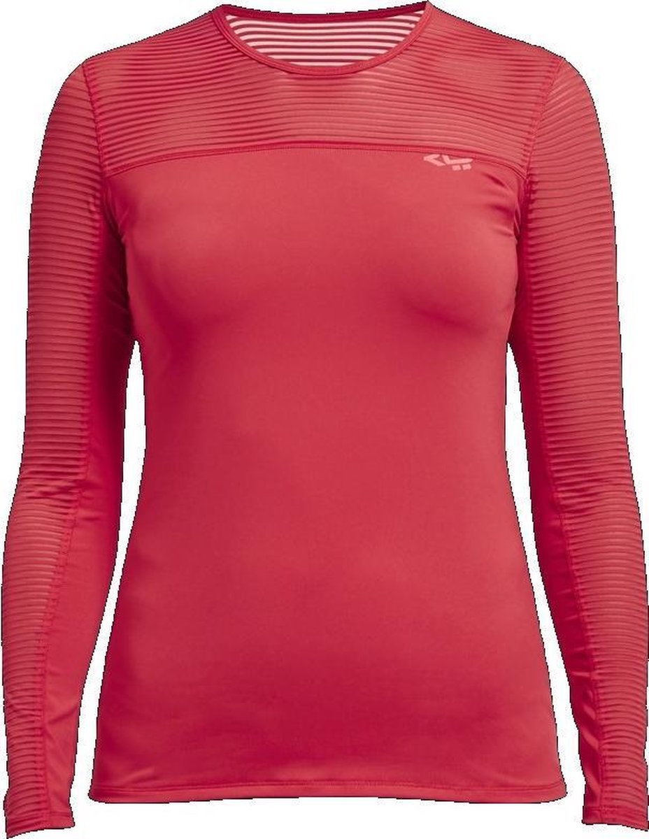 Röhnisch Sportshirt Miko Lange Mouwen Dames Rood Maat Xs