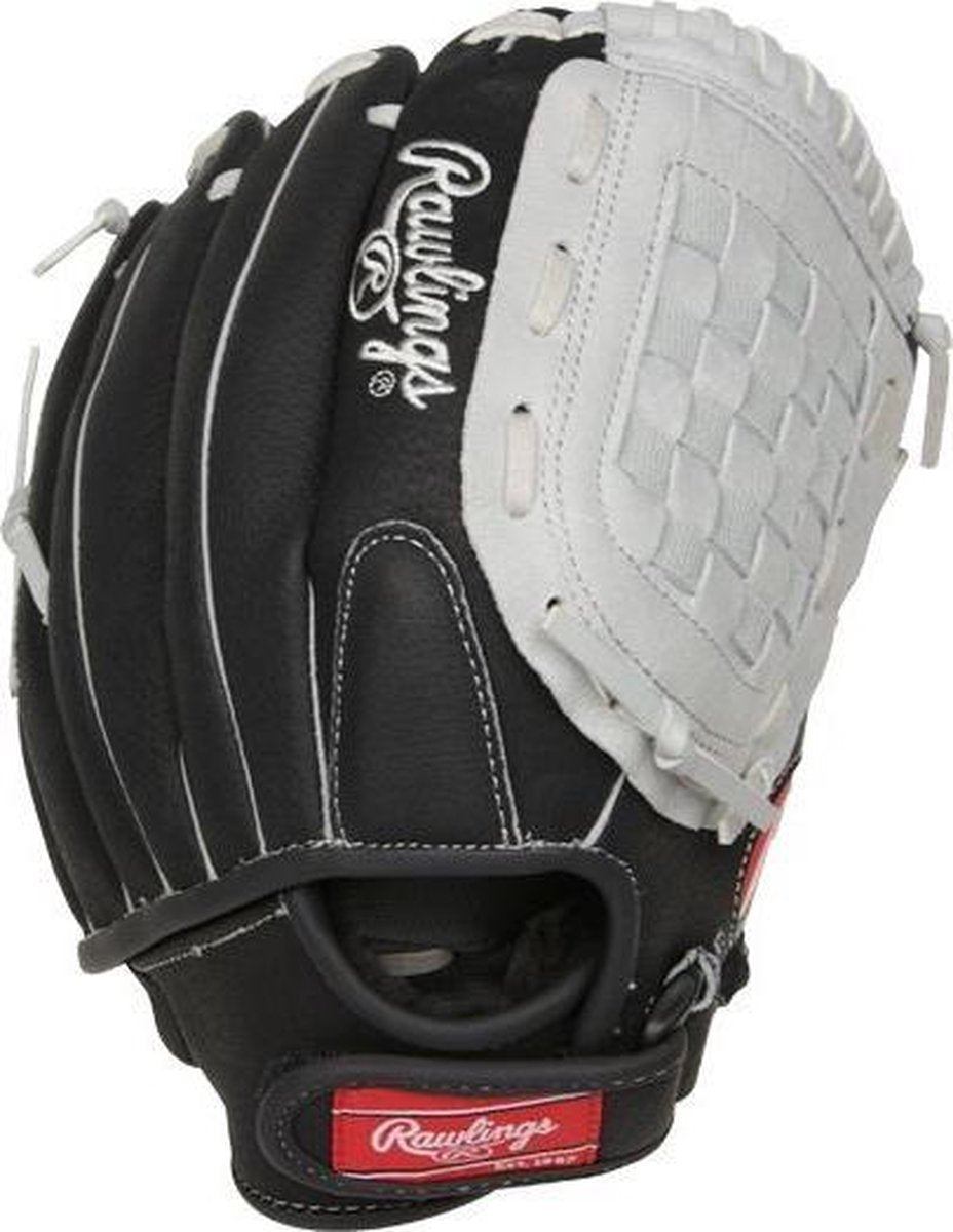 Rawlings SC115 Jeugd Honkbalhandschoen - Zwart/Grijs - 11