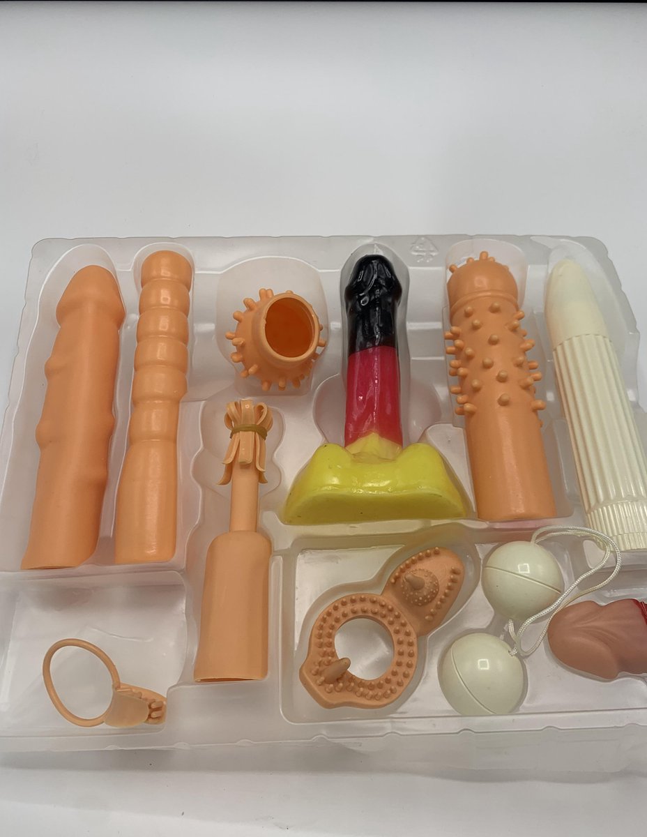 Hydas - Mega 11 delige Erotische verwen Cadeauset - Koppel pleasure - Plezier voor 2 - Set met vibrators - Penis verlengers - Cockrings - Duoballetjes  