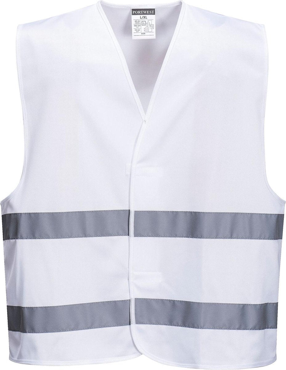 Verkeersvest Wit - Maat 2XL / 3XL
