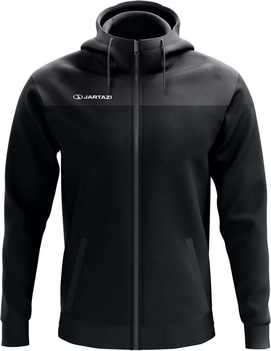 Jartazi Sportjack Bari Hoodie Heren Polyester Zwart Maat S
