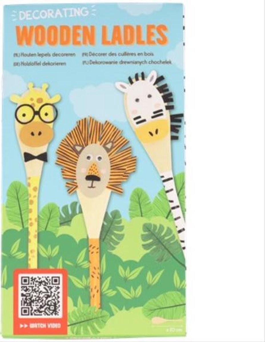 Stemen - Pollepel - Hout - 20 cm