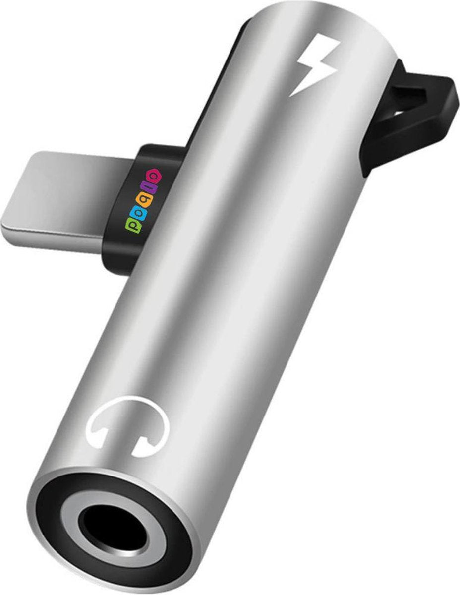 2 in 1 Hoofdtelefoon Adapter - 8 Pin Lightning naar 3