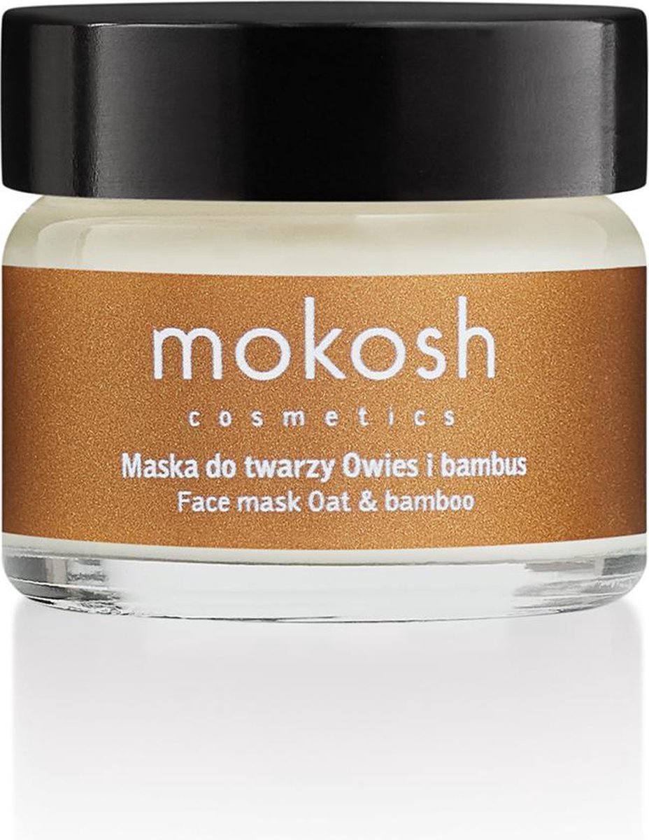 Mokosh | Lifting Face Mask Oat & Bamboo | Natuurlijke Gezichtsmarker | Vegan | Organische Huidverzorging | Anti-rimpel | Anti-aging | Liftend effect | Regenererend | Diervriendelijk | Vegan Huidverzorging | Masker | Biologisch | 15ml