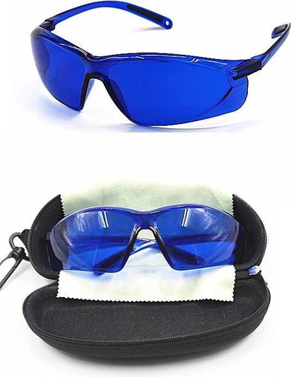 BG4U Professionele Golfbal Zoekende Bril - Blauw - met tasje