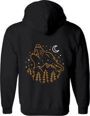 Wolf vest Heren – Wolven vest met capuchon Dames – Perfect  Wolfmerch Sweatvest - Wolvenkop vest Cadeau – Dieren Hoodie met rits - Maat XL