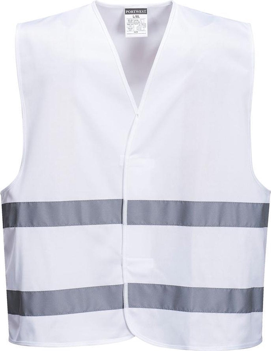 Verkeersvest Wit - Maat L / XL