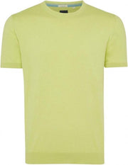 Tresanti Heren Pullover Korte Mouw Ronde Hals Geel Regular Fit - L