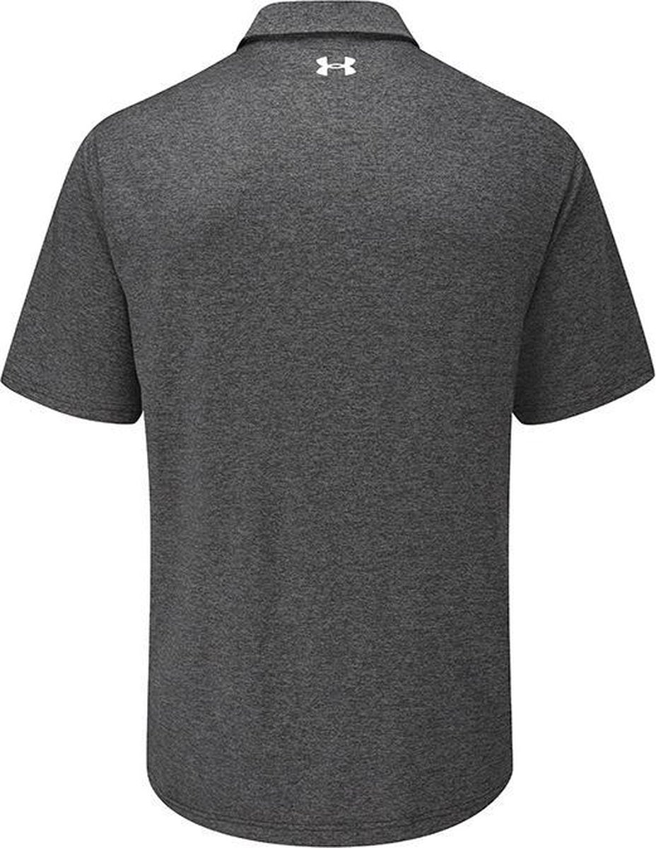 UA Playoff Polo 2.0-Zwart / Venom Rood - Heren maat: XS    heren > golf kleding > polo