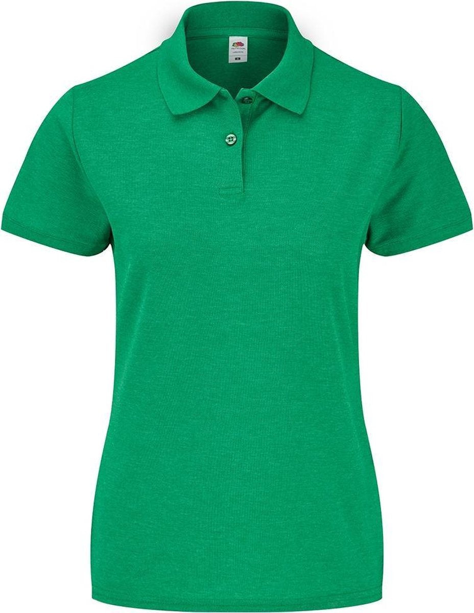 Fruit of the Loom Dames/dames Dame Fit Piqué Polo Shirt (Groene heide)