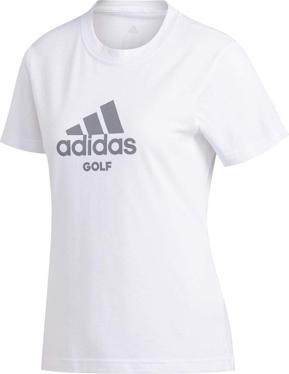 Adidas Golf T-shirt Dames Katoen/polyester Wit Maat Xs