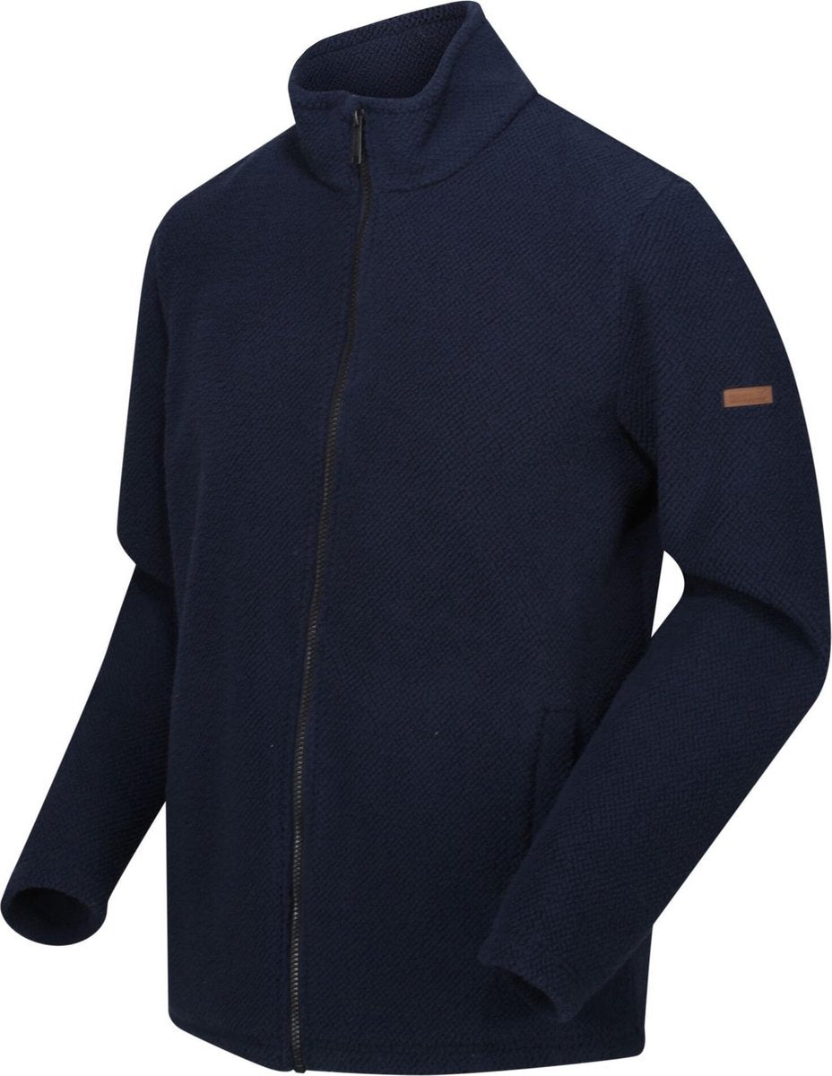 Esdras Fleece met honingraatpatroon en rits over de volle lengte van Regatta voor Heren
