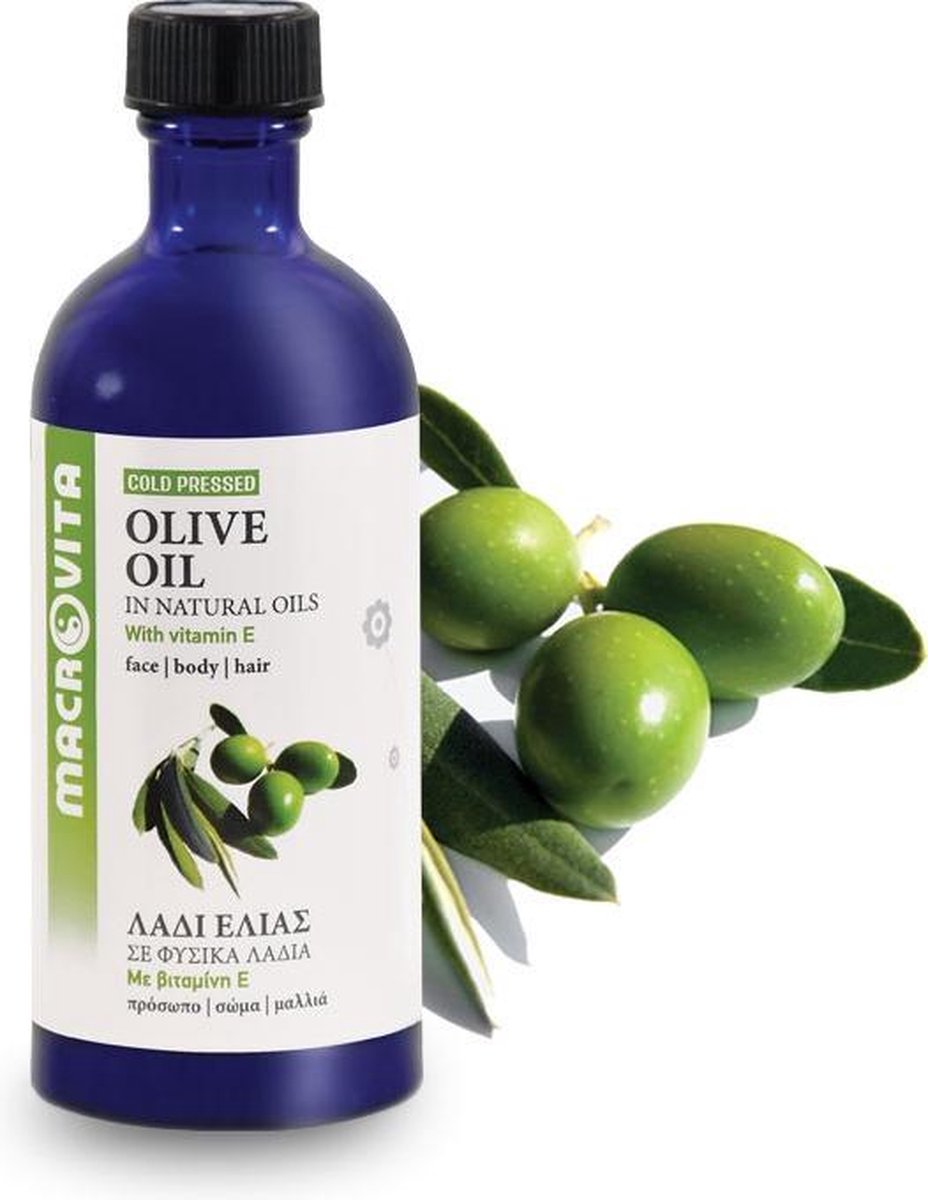 Macrovita Koudgeperste Olijfolie - Huidolie