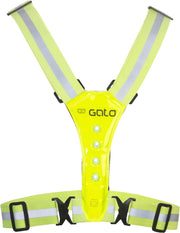 Gato Sports Led Safer Sport vest - hardloop verlichting - Neon Yellow