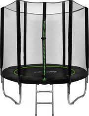 Trampoline - VirtuFit Trampoline met Veiligheidsnet - Beschermrand - 244 cm - Zwart