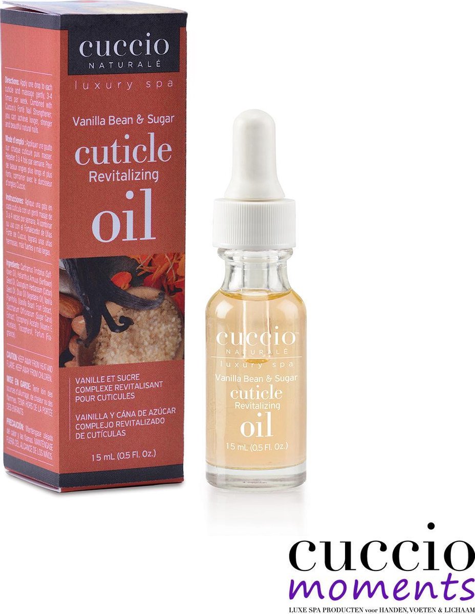 Cuccio Cuticle Revitalizing Complex Oil 15ml Vanilla Bean & Sugar- Verzorgende nagelriemolie - Hydrateert en verzorgd - Beschermd en geneest de nagelriemen - Nagels - Ideaal voor je eigen Moederdag Spa - Rituals @ Home