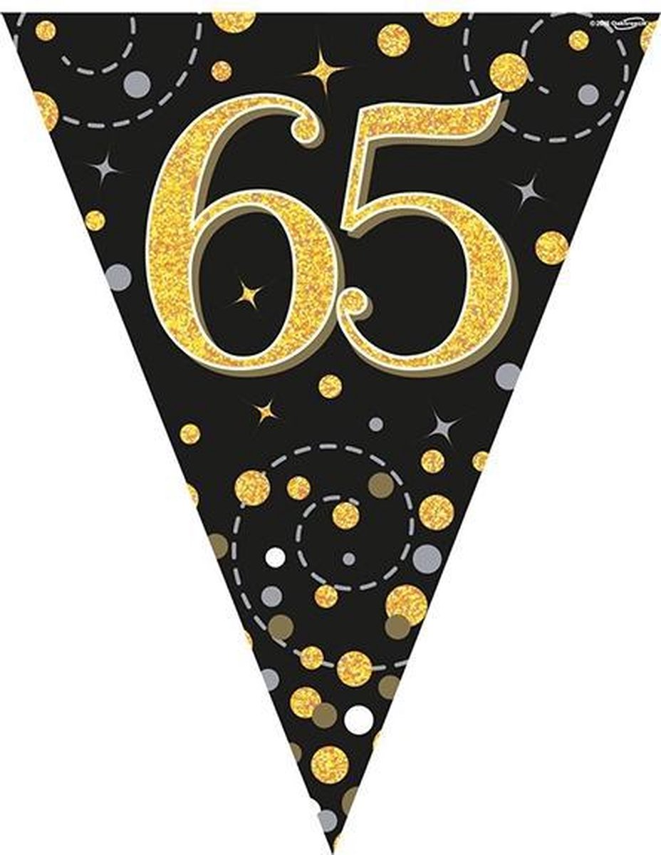 Vlaggenlijn 65 jaar Zwart Goud