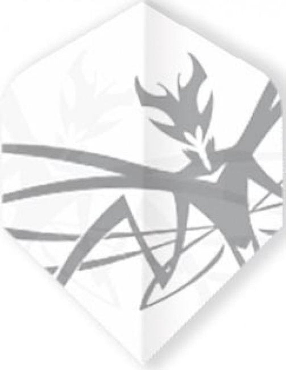 Unicorn Core 75 Flights Std. Mantis Clear Wit 3 Stuks