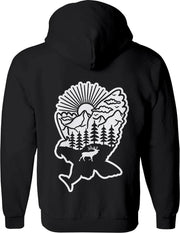 Vogel vest Heren – Simpel Adelaar vest met capuchon Dames – Perfect Sweatvest Vogels Wildlife - Dieren  vest Adelaars Cadeau – Dierenkop hoodie met rits - Maat XXL