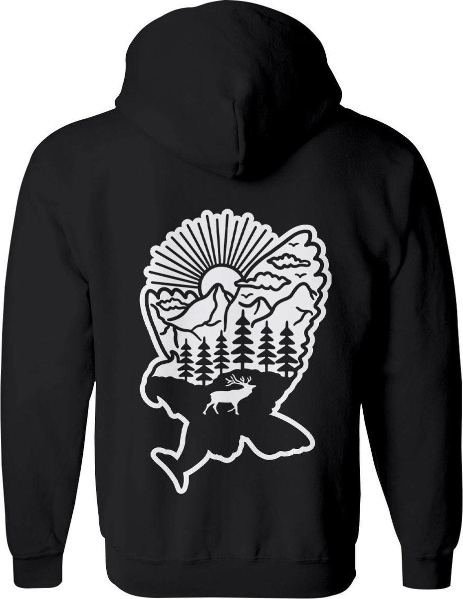 Vogel vest Heren – Simpel Adelaar vest met capuchon Dames – Perfect Sweatvest Vogels Wildlife - Dieren  vest Adelaars Cadeau – Dierenkop hoodie met rits - Maat S