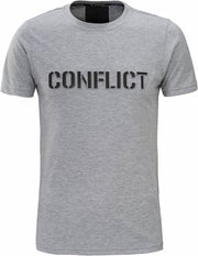 Conflict T-shirt 3D Logo Grey