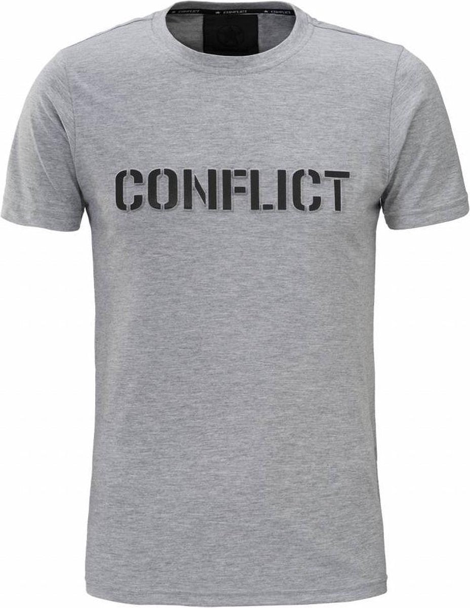 Conflict T-shirt 3D Logo Grey
