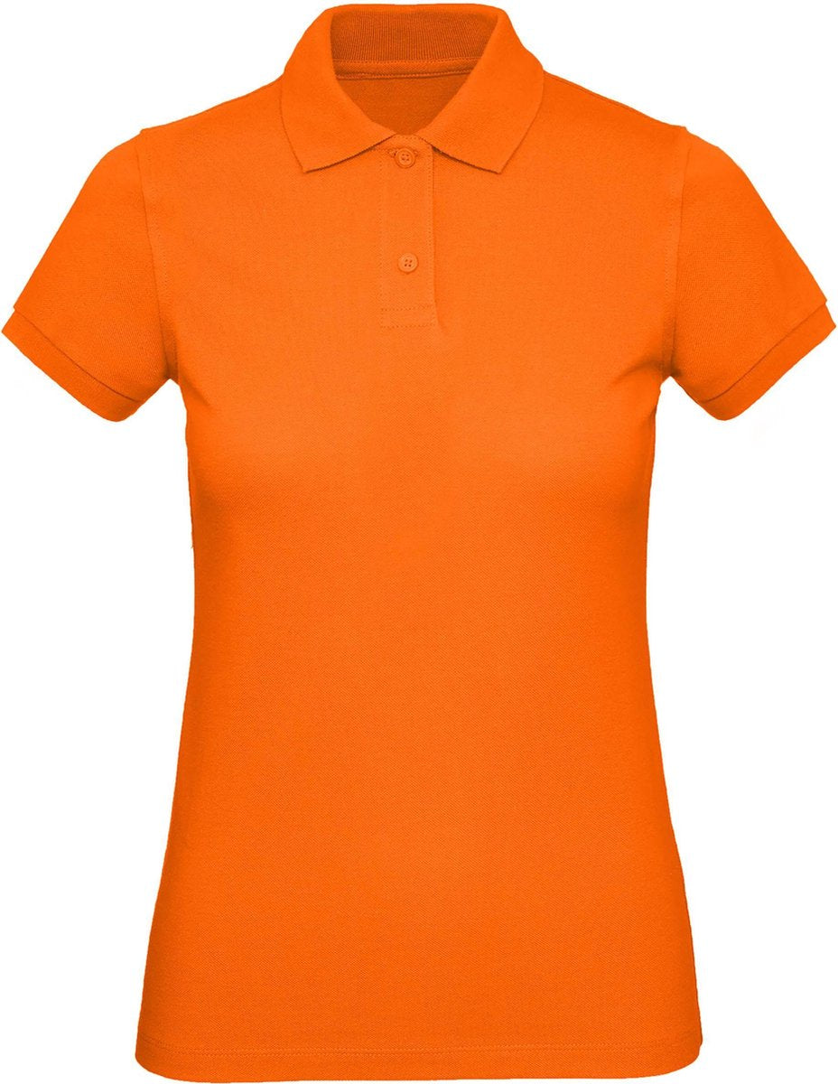 B&C Dames Oranje Polo REGULAR FIT Maat XXL 100 % Katoen