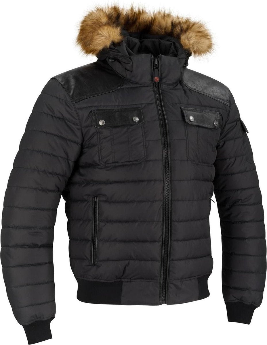Bering Amber textiel jas zwart