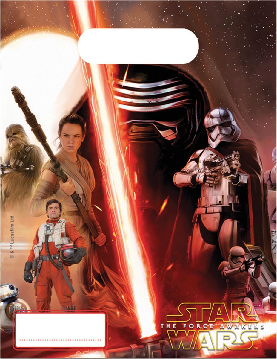 PROCOS - Feestzakjes van Star Wars VII - Decoratie > Feestzakjes