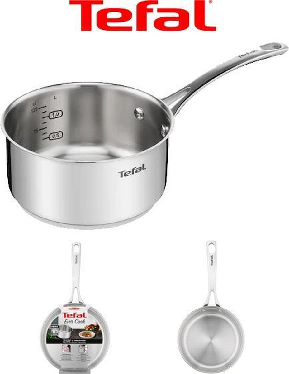 Tefal Ever Cook Aluminium Pan Met Maatverdeling - 16 CM - 1