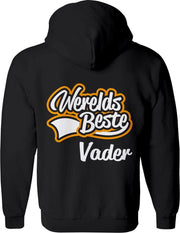 Vader vest  – Papa vest met capuchon Heren – Perfect Vaderdag Sweatvest  - Geschenk vest Cadeau – Hoodie met rits - Maat 3XL