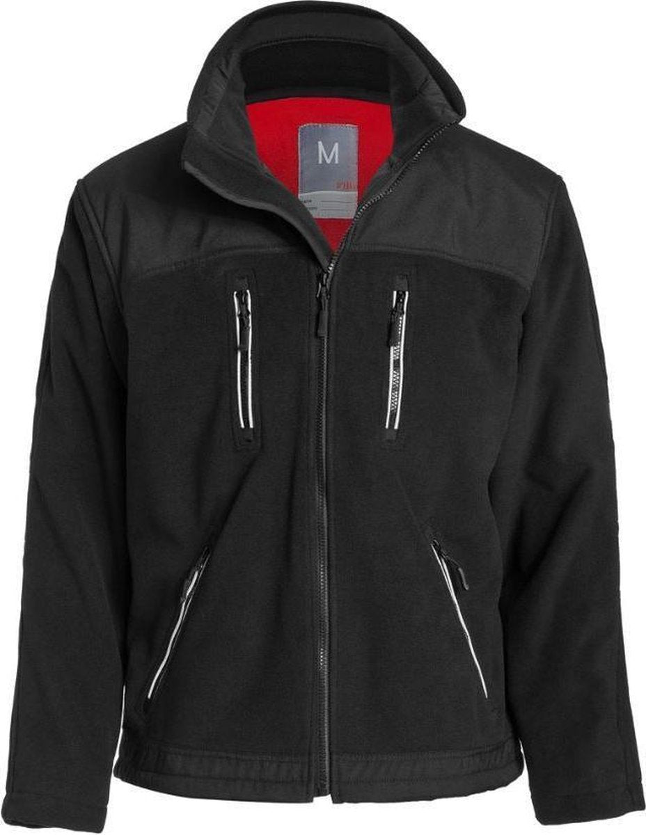 Fleece jack FHB Lothar maat M zwart
