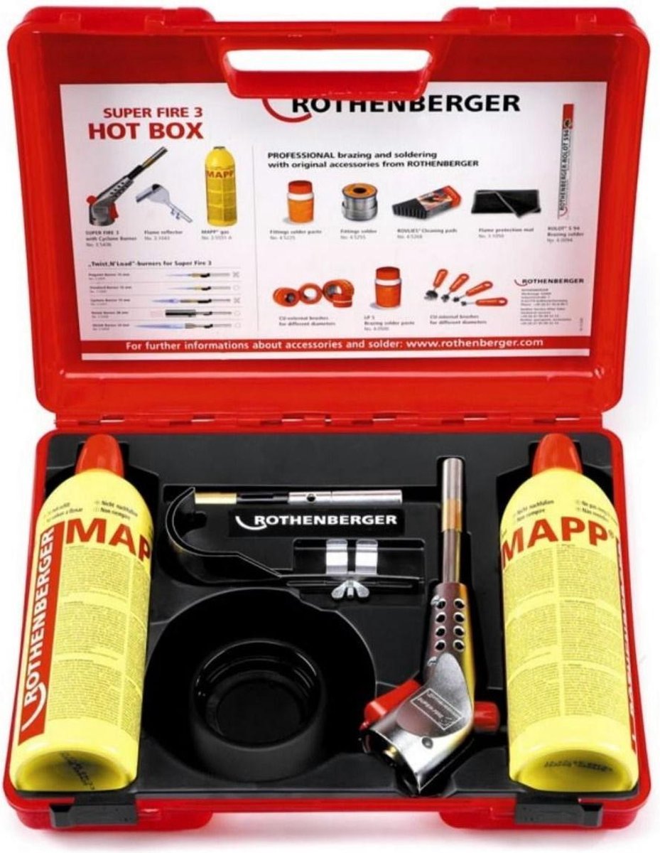 Rothenberger super fire torch 3 hot box