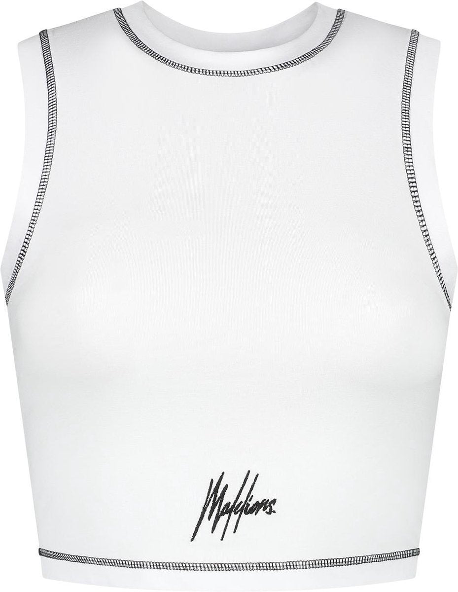 Malelions Women Crop Top - White - M