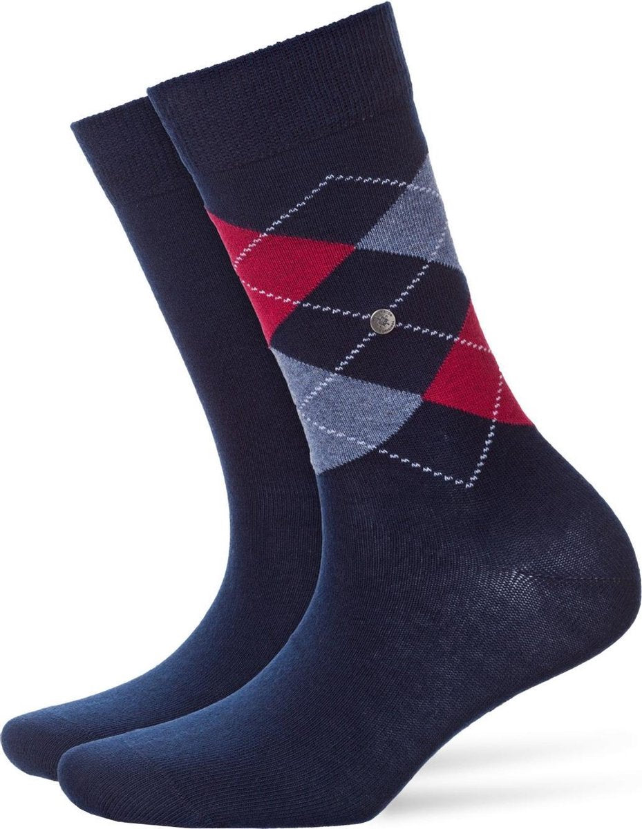 Burlington Everyday Mixed 2-Pack Damessokken 22044 - Blauw 6120 marine Dames - 36-41